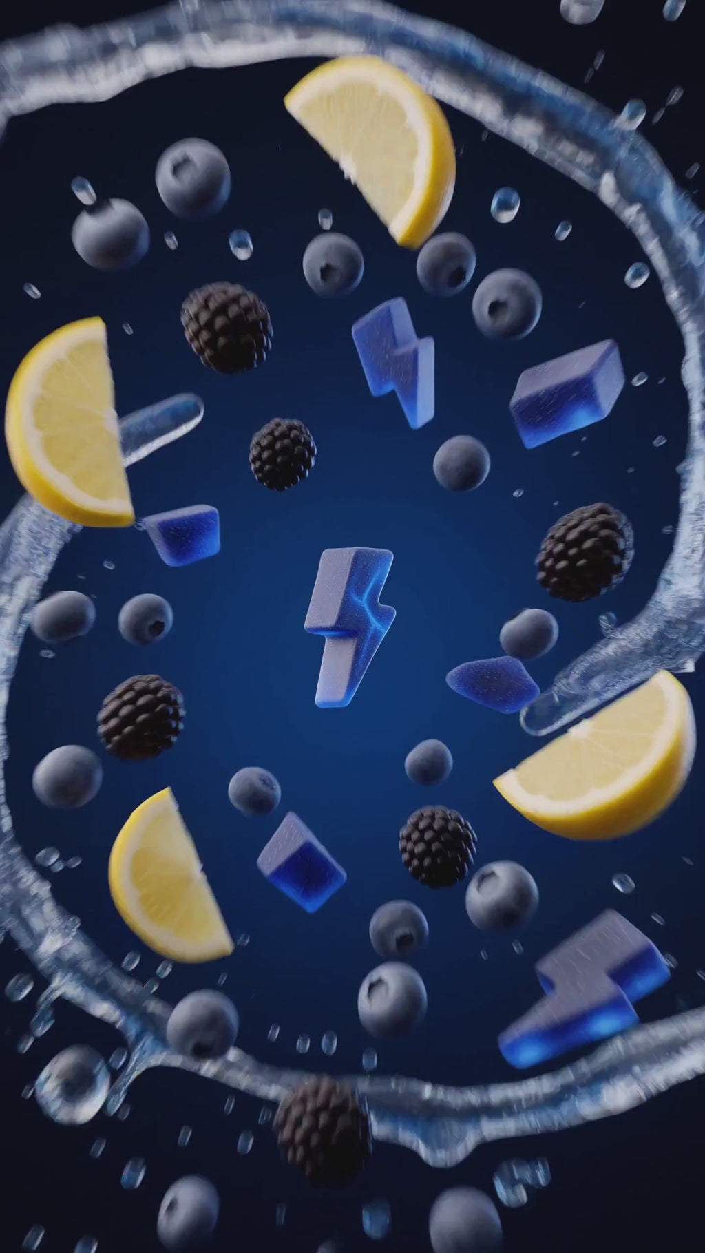 PEAQD Energy & Focus Gummies — Blue Razzberry Lemonade
